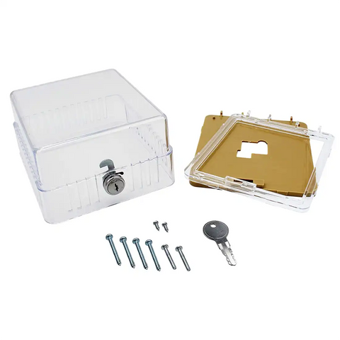BTG-K Thermostat Guard With Lock - Transparent BTG-K Thermostat Guard With Lock - Transparent