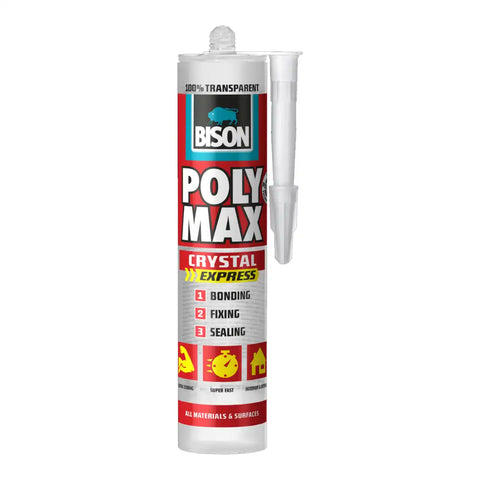 Bison Poly Max Crystal Express 300g - Clear Bison Poly Max Crystal Express 300g - Clear