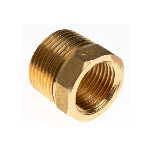 Brass Hex Nipple Reducer Bush Male 3/4 inch x Female 1/2 inch Brass Hex Nipple Reducer Bush Male 3/4 inch x Female 1/2 inch