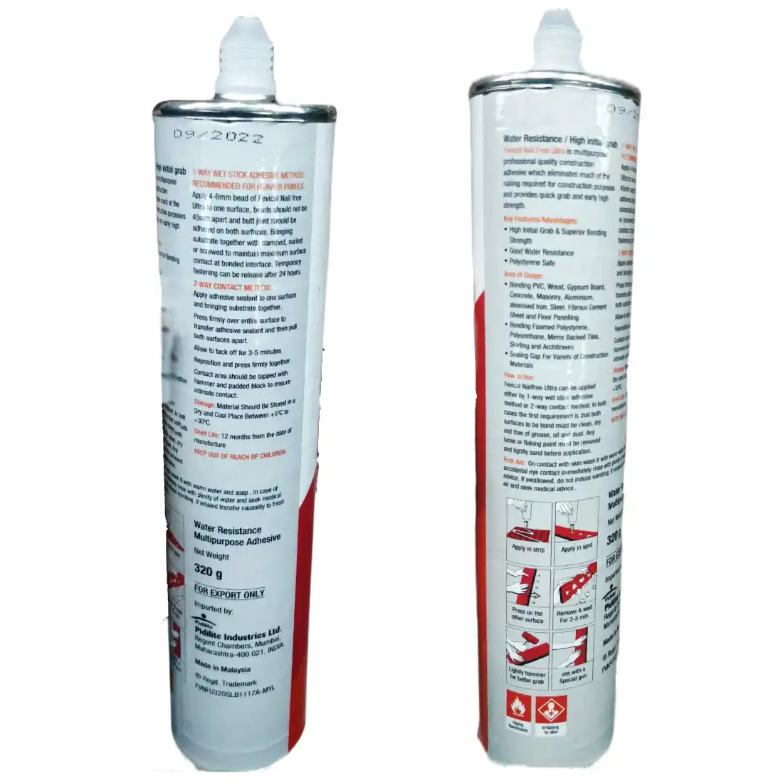 Fevicol Nail Free Ultra Construction Adhesive - 320g Fevicol Nail Free Ultra Construction Adhesive - 320g