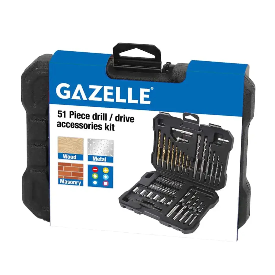 Gazelle G80232 Combination Drill Bit Set, 51-Pieces Gazelle G80232 Combination Drill Bit Set, 51-Pieces