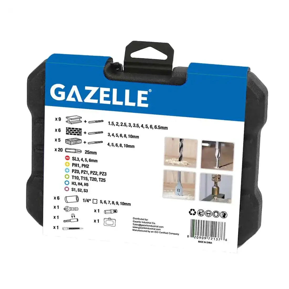 Gazelle G80232 Combination Drill Bit Set, 51-Pieces Gazelle G80232 Combination Drill Bit Set, 51-Pieces
