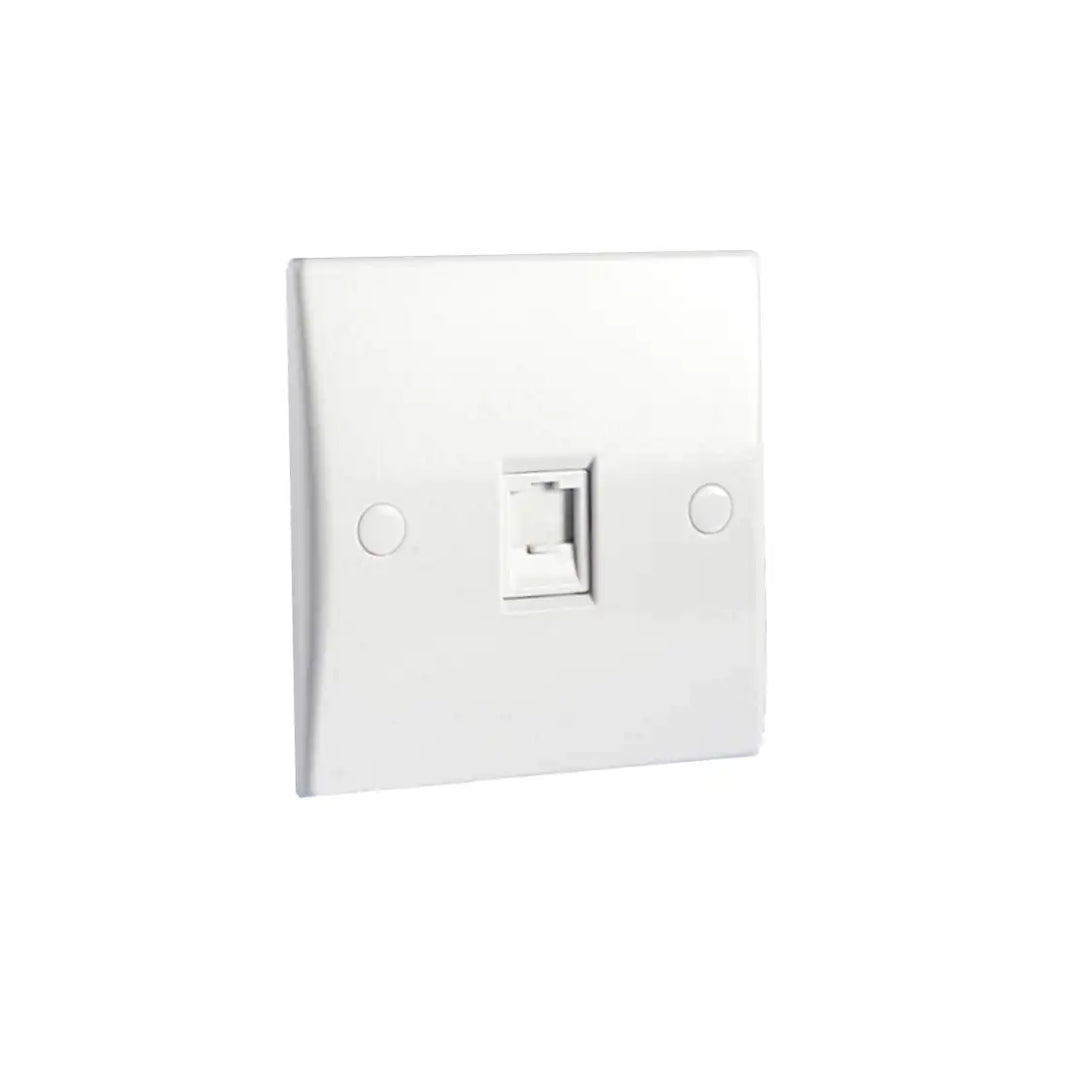 Litex 1G RJ45 CAT-5 Data Ethernet Wall Socket White