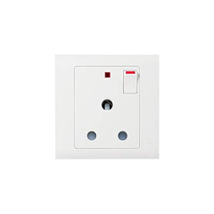 MK Essentials MV2893WHI 15A 1G DP Switch Socket - White - Slide 1