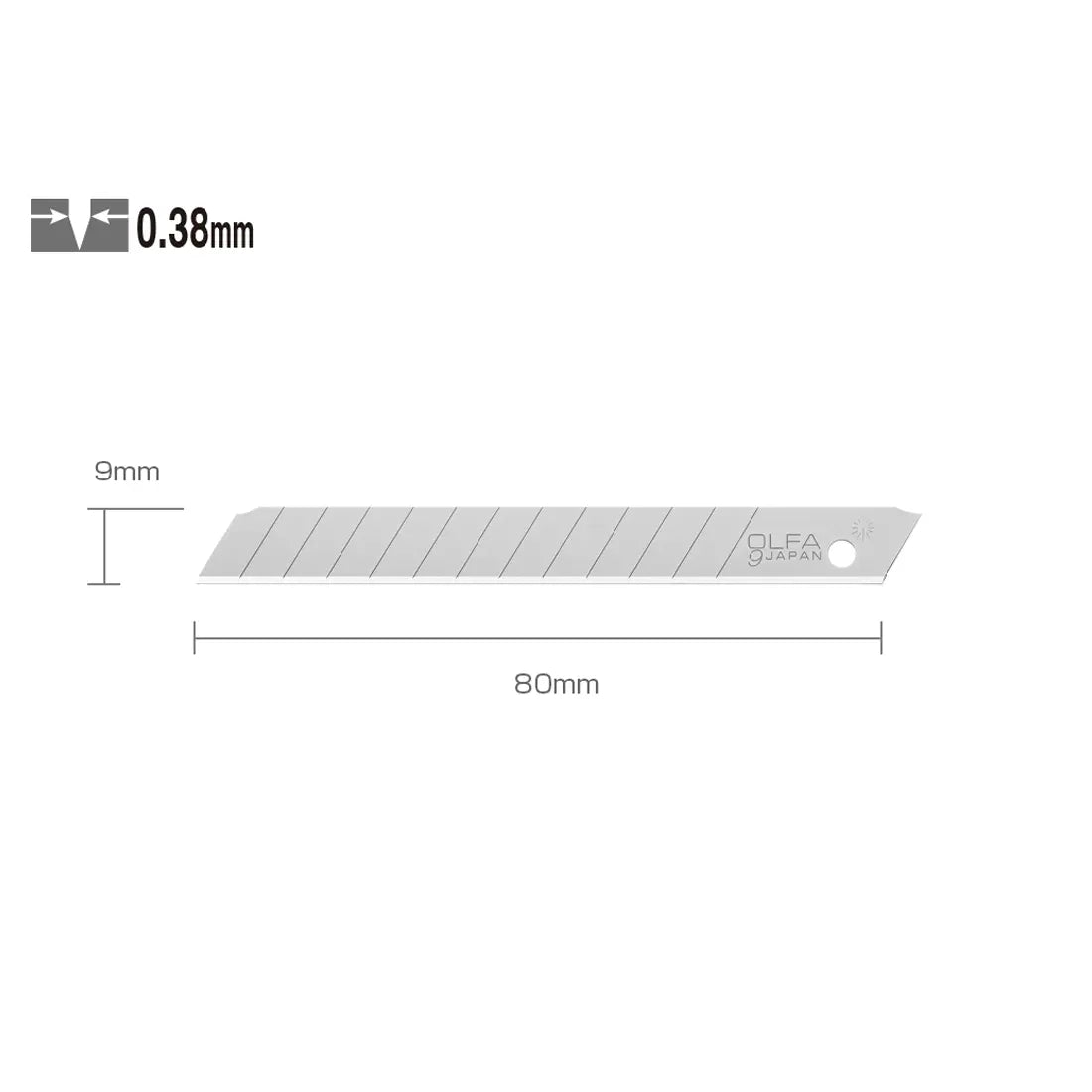 Olfa ASB-10 Snap-Off Knife Spare Blades 9mm x 80mm 10 pcs Olfa ASB-10 Snap-Off Knife Spare Blades 9mm x 80mm 10 pcs