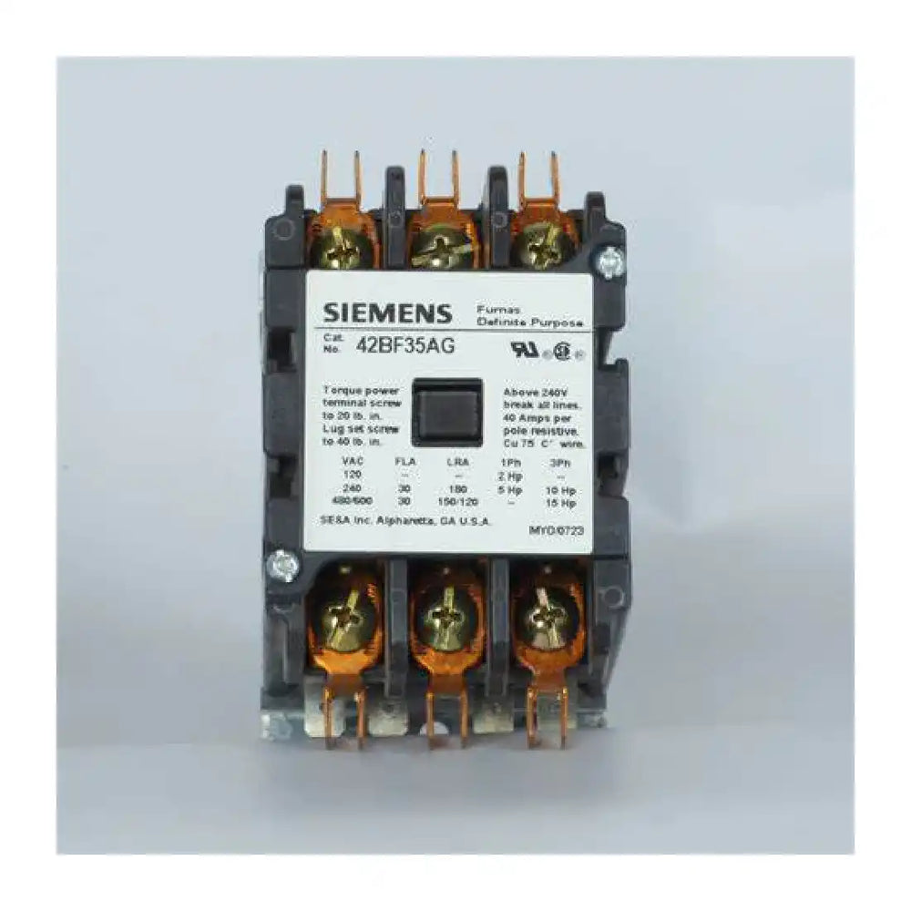 Siemens 42BF35AG 3-Pole Definite Purpose Contactor 30A