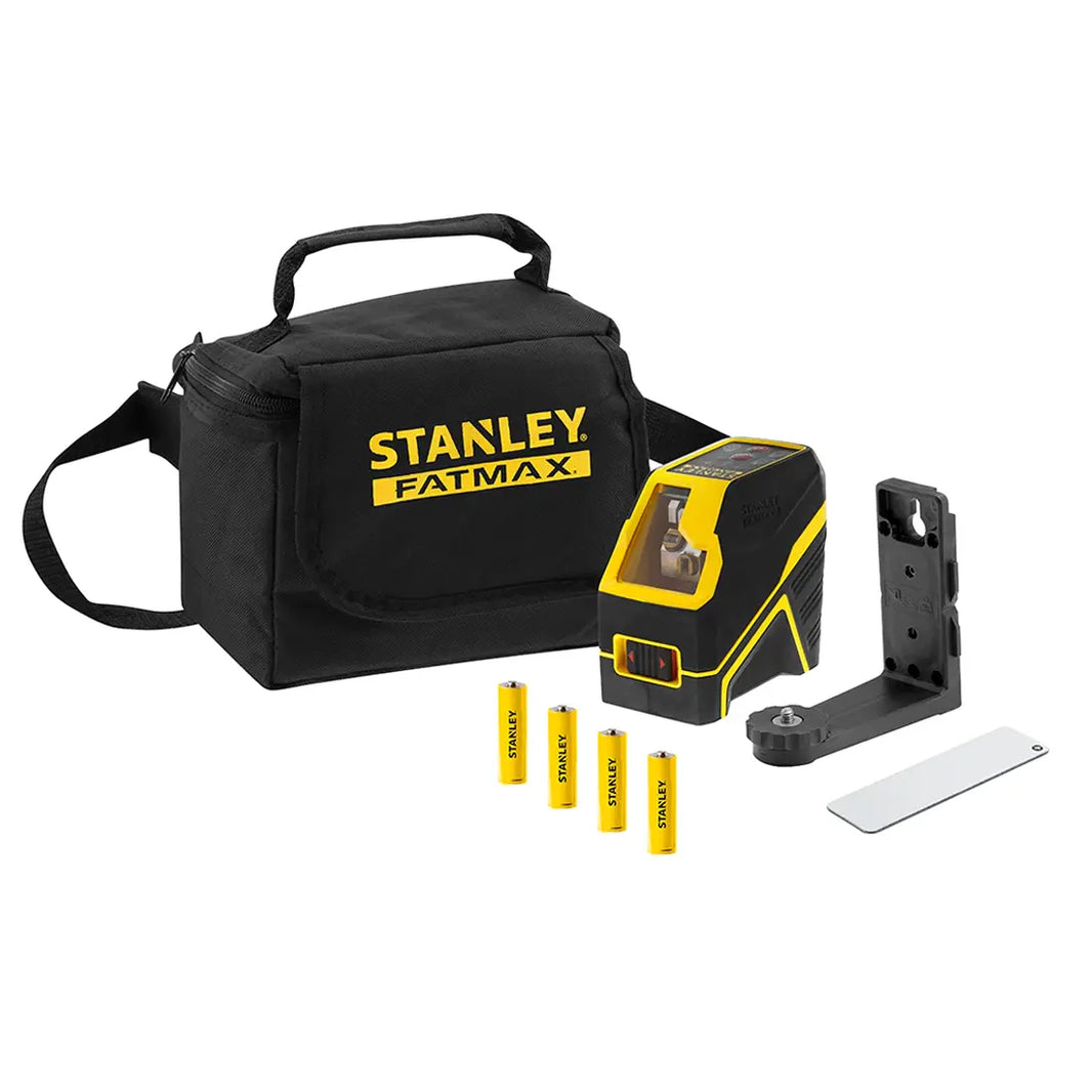 Stanley FMHT77585-1 50m FCL-R Cross Line Alkaline Red Beam Laser Level