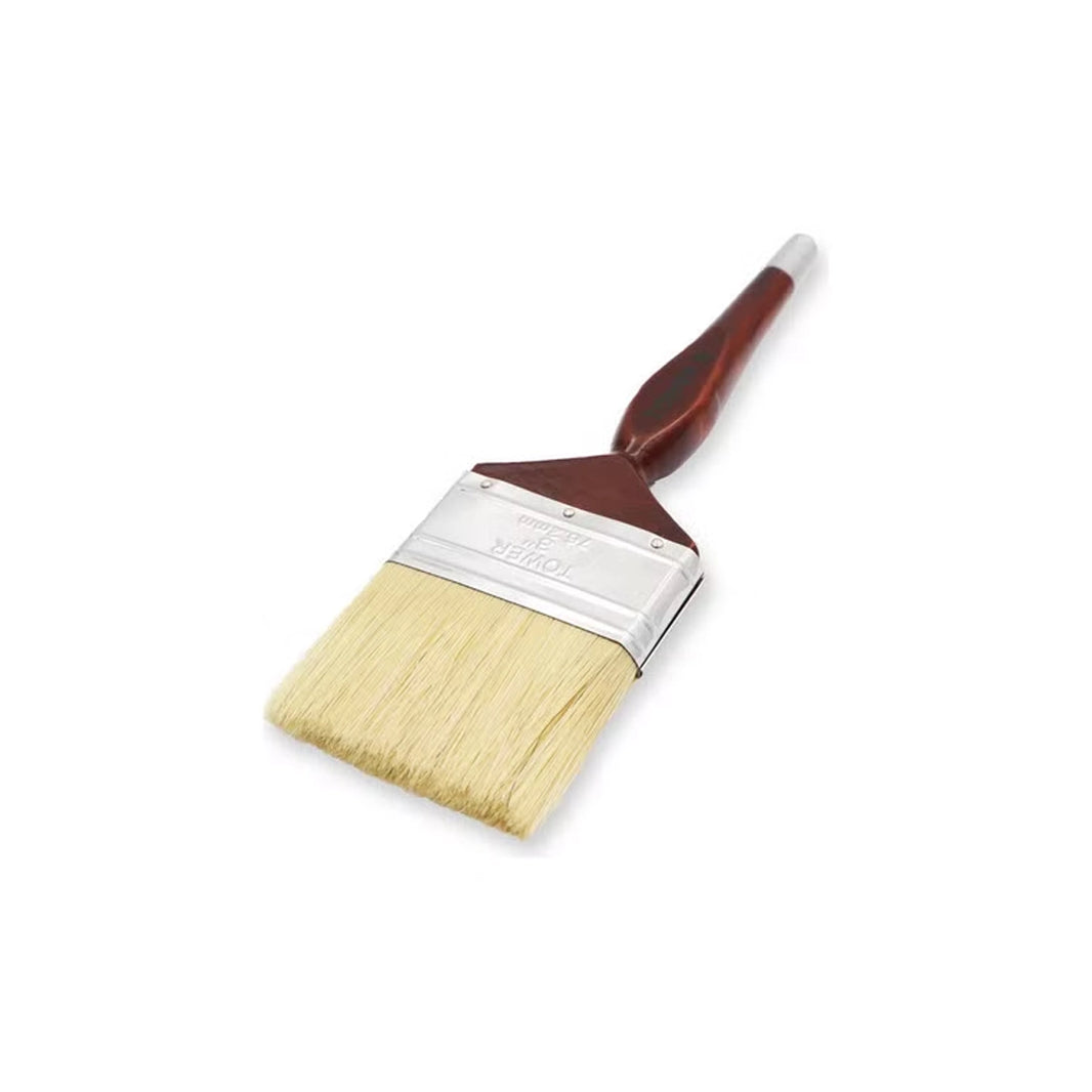 Tower Paint Brush with White Bristles 3 inch