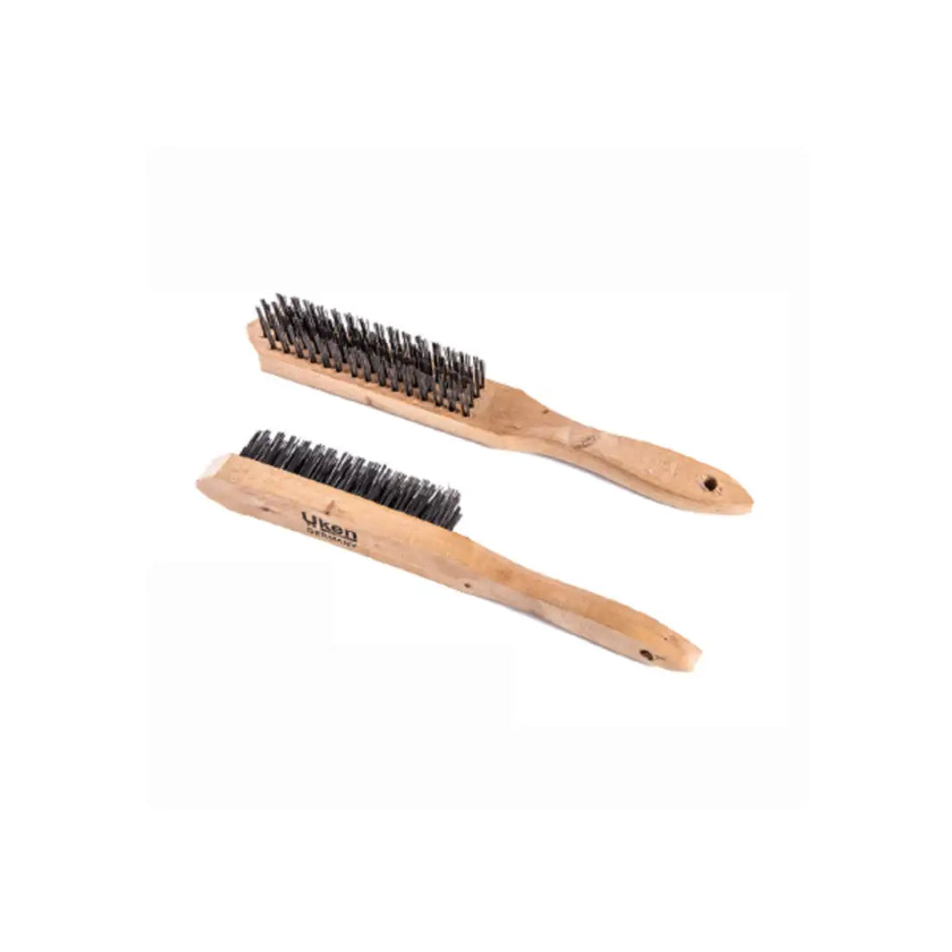 Uken U42121 Wire Brush - Wooden Handle