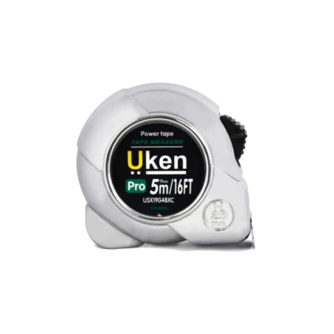 Uken U5X19G48XC Pro Measuring Tape 5m - Chrome Uken U5X19G48XC Pro Measuring Tape 5m - Chrome
