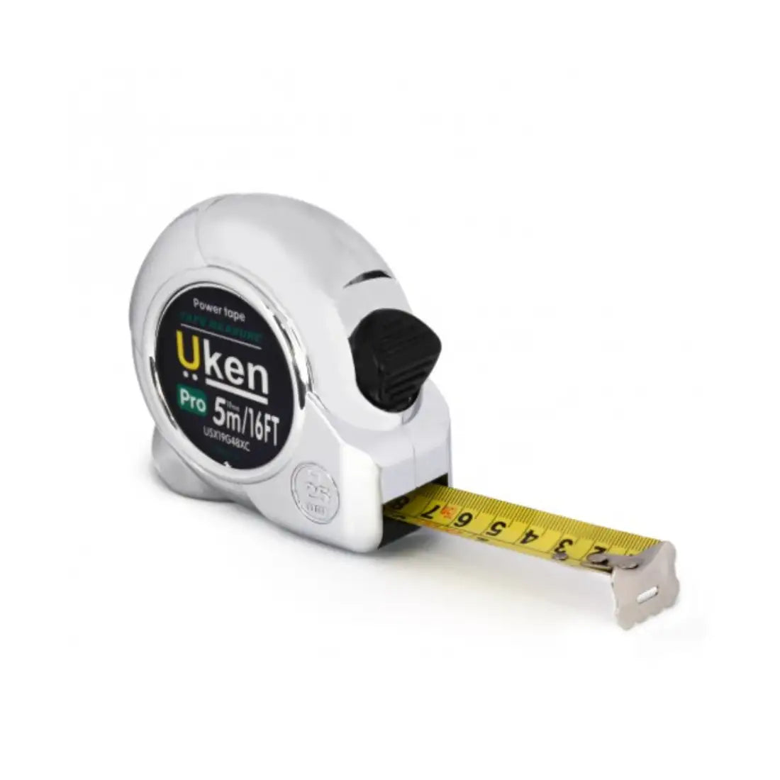 Uken U5X19G48XC Pro Measuring Tape 5m - Chrome Uken U5X19G48XC Pro Measuring Tape 5m - Chrome