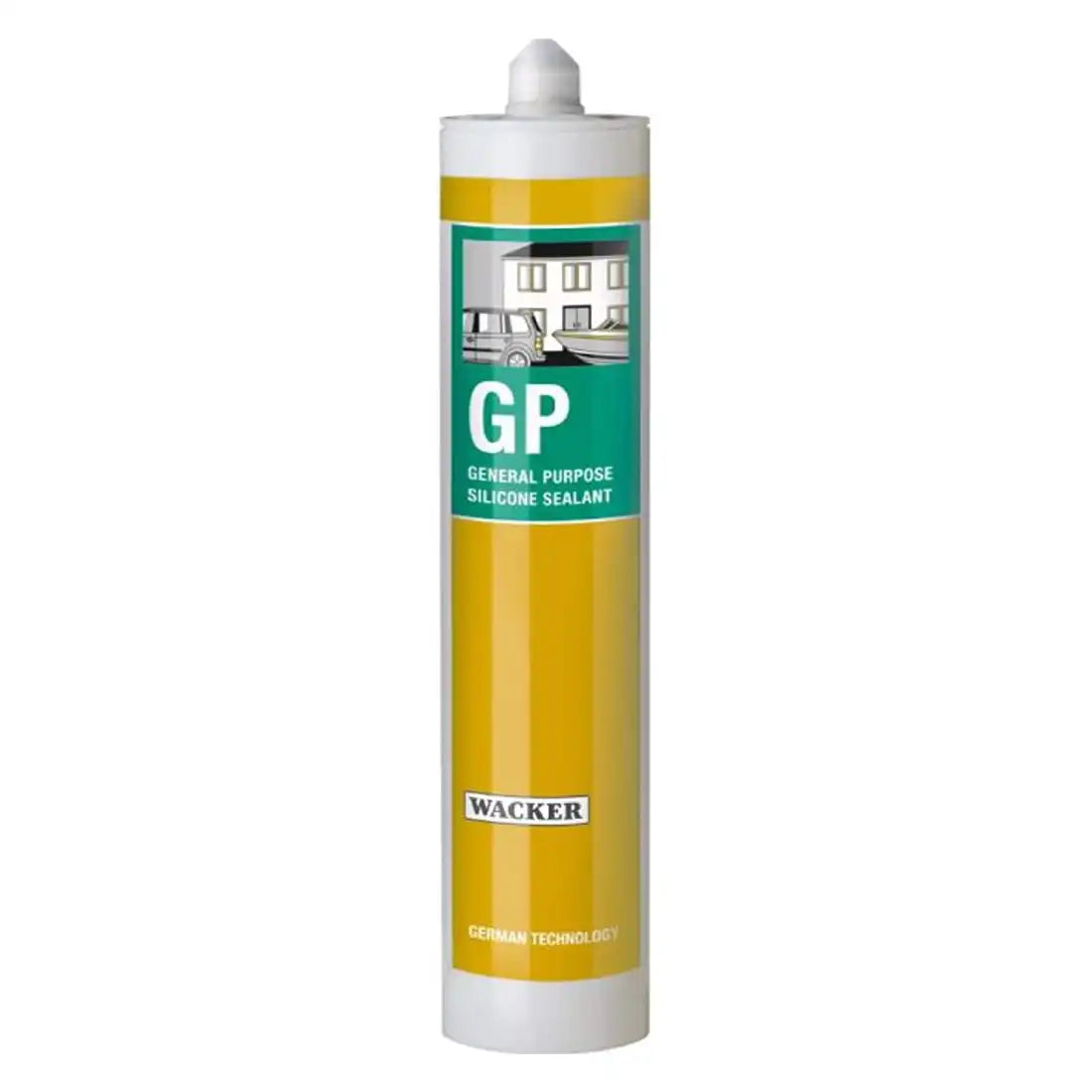 Wacker GP-General Purpose Silicone Sealant, 280ml - Grey Wacker GP-General Purpose Silicone Sealant, 280ml - Grey