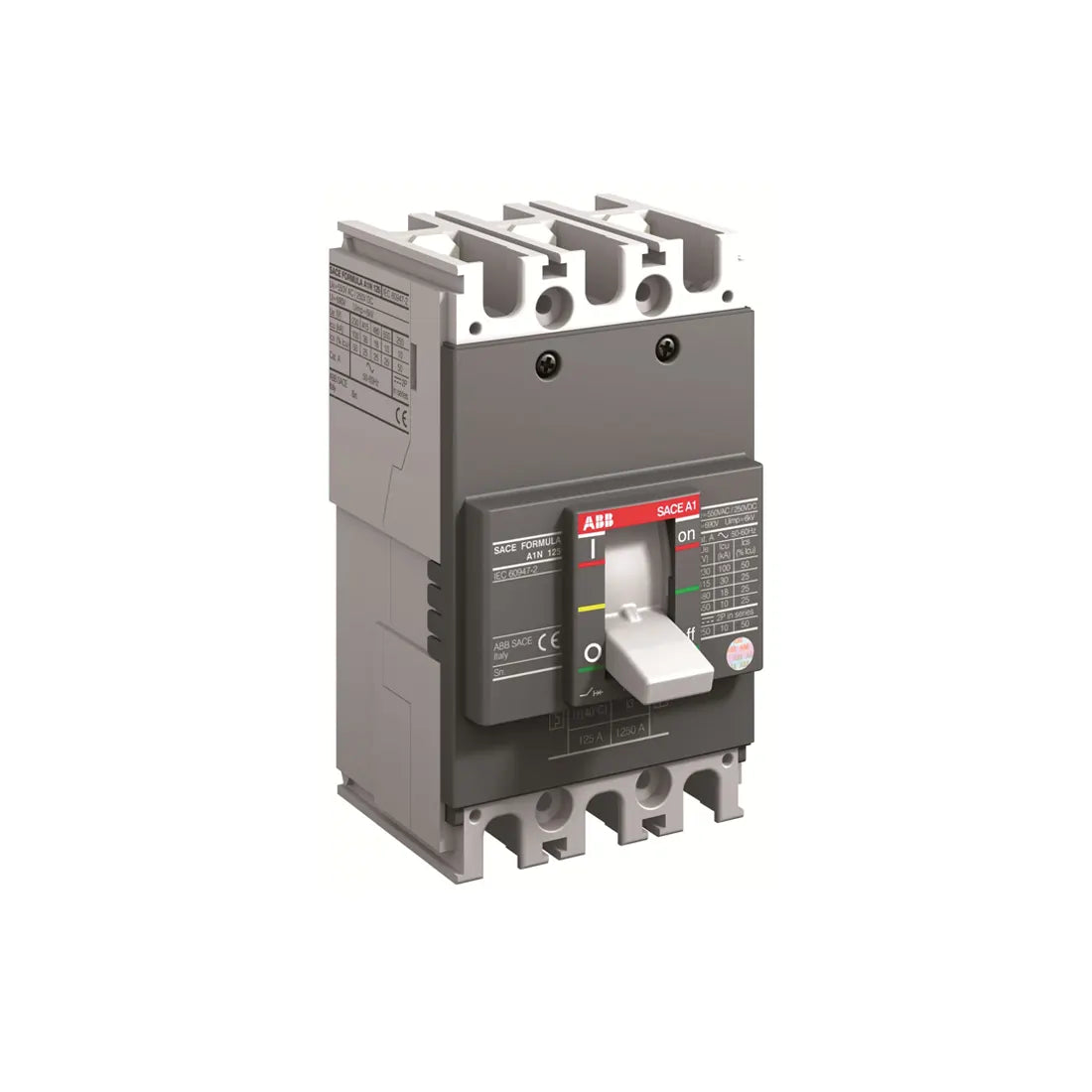 ABB Moulded Case Circuit Breaker 1SDA068770R1 63A 3P A1C 125 TMF 63-630 3p F F