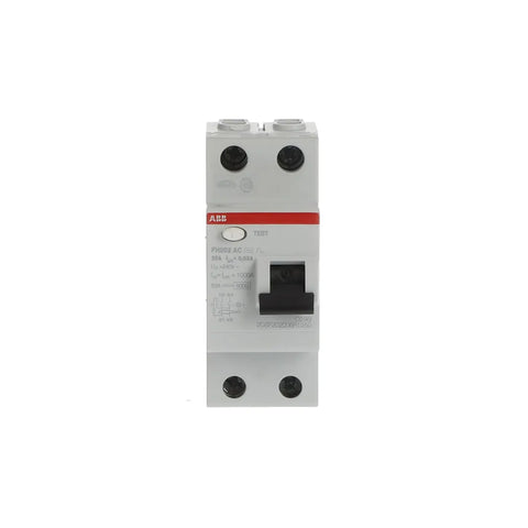 ABB Residual Current Circuit Breaker 2CSF202006R1250 25A 2P 30mA FH202 AC-25/0.03