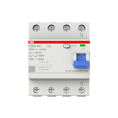 ABB Residual Current Circuit Breaker 2CSF204005R1900 100A 4P 30mA F204 AC-100/0.03 IEC - Slide 1