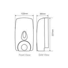 AZ Hygiene AZ-800 Hand Soap Dispenser 800ml - White & Transparent Blue - Slide 7