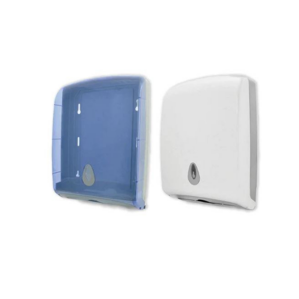 AZ Hygiene AZ1123 Multi Fold Paper Towel Dispenser White & Transparent Blue