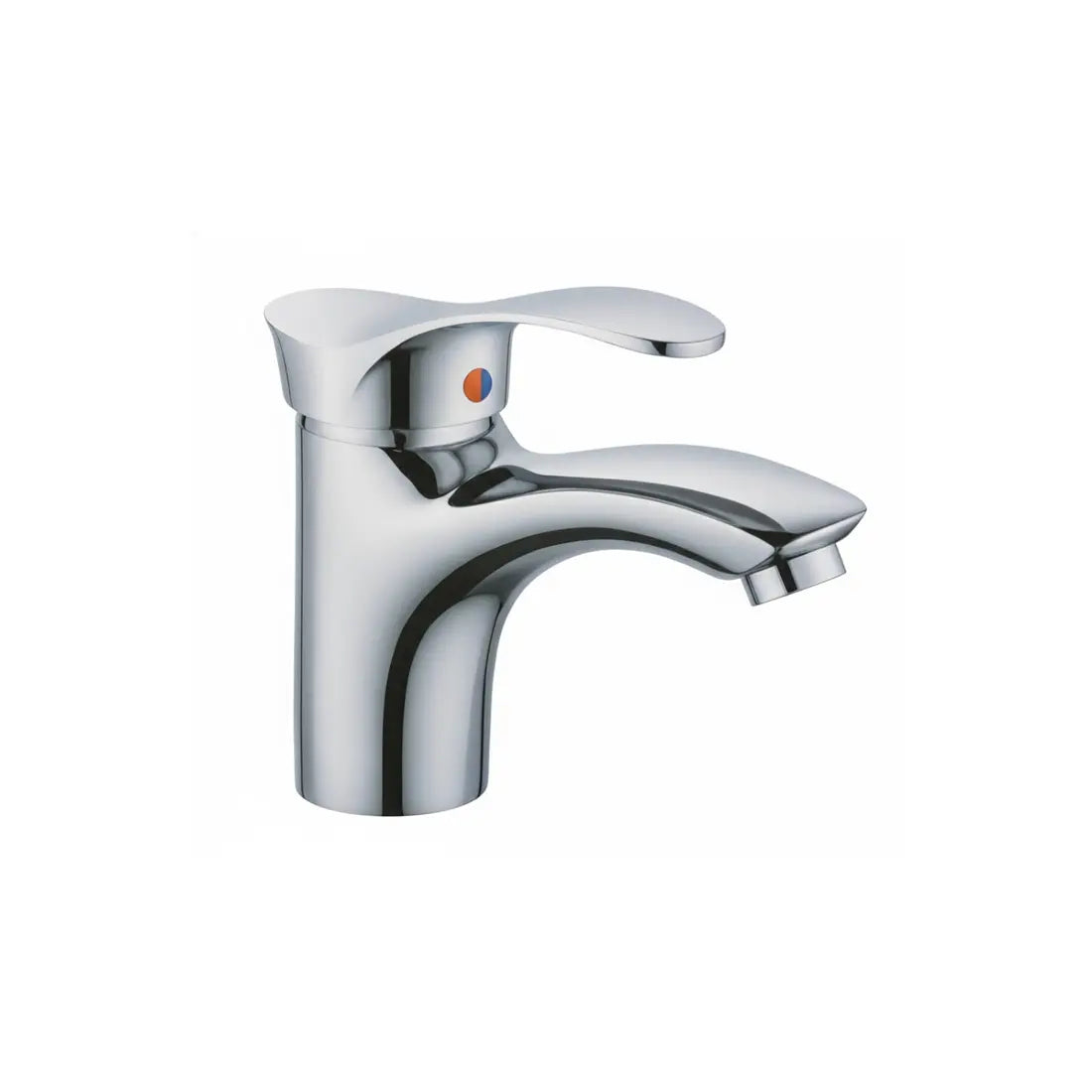 Adix RUBY-1101 Washbasin Mixer with Pop Up and Flexible Hose - Chrome