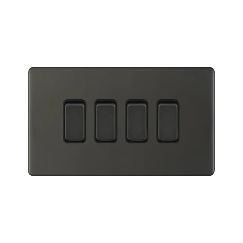 Admore AU308 10A 4G 2Way 3X6 Switch , Metal Series - Umber