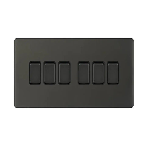 Admore AU310 10A 6G 2Way Switch, Metal Series - Umber