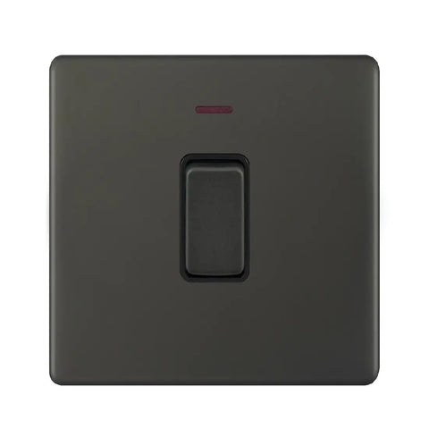 Admore AU324 20A 1G DP Switch, Metal Series - Umber