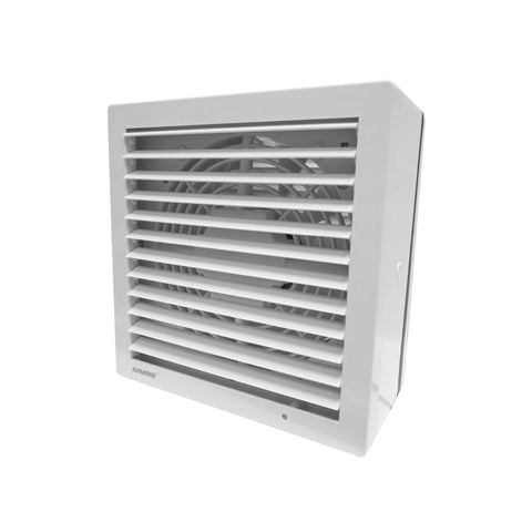 Admore Square Auto Double Shutter Glass Mounting Exhaust Fan 9 Inch A-T9 - White