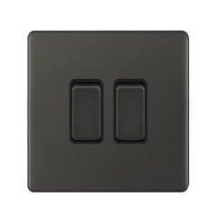 Admore AU304 10A 2G 2Way Switch, Metal Series - Umber - Slide 1