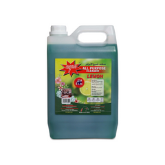 Aqua All Purpose Cleaner Liquid, Green Lemon - 5L - Slide 1