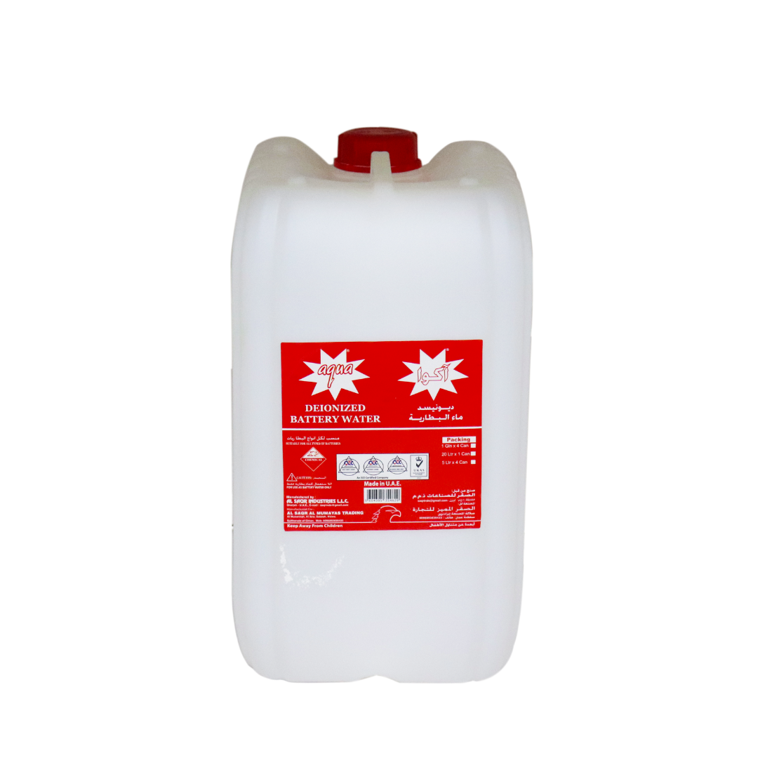 Aqua Deionized Battery Water - 20L