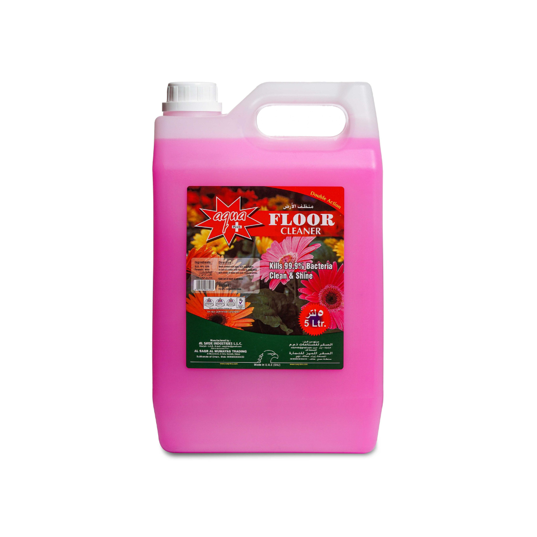 Aqua Plus Floor Cleaner Liquid, Rose - 5L