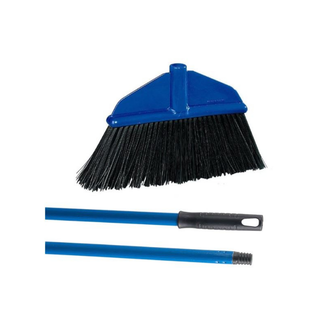 Aricasa AR115+MH Moquette Broom With Metal Handle Blue
