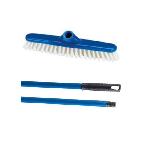 Aricasa AR301+MH Master Floor Scrubbing Brush With Metal Handle - Blue