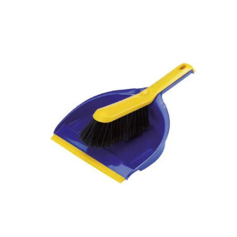 Aricasa AR808 Deluxe Dustpan Set - Blue & Yellow