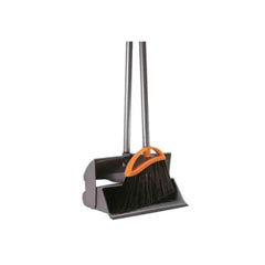 Aricasa AR822 Avio Long Dustpan Set With Aluminium Handle - Orange & Grey - Slide 1