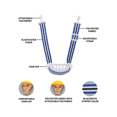 Armstrong ACB Chin Strap with Cup - Blue and White - Slide 4