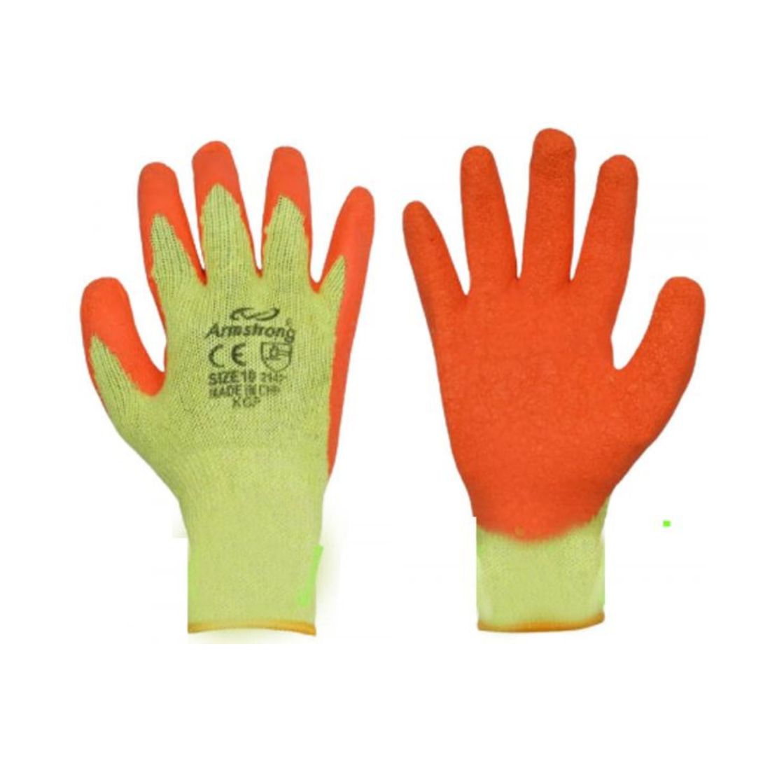 Armstrong KGP Economy Latex Coated Gloves - Orange