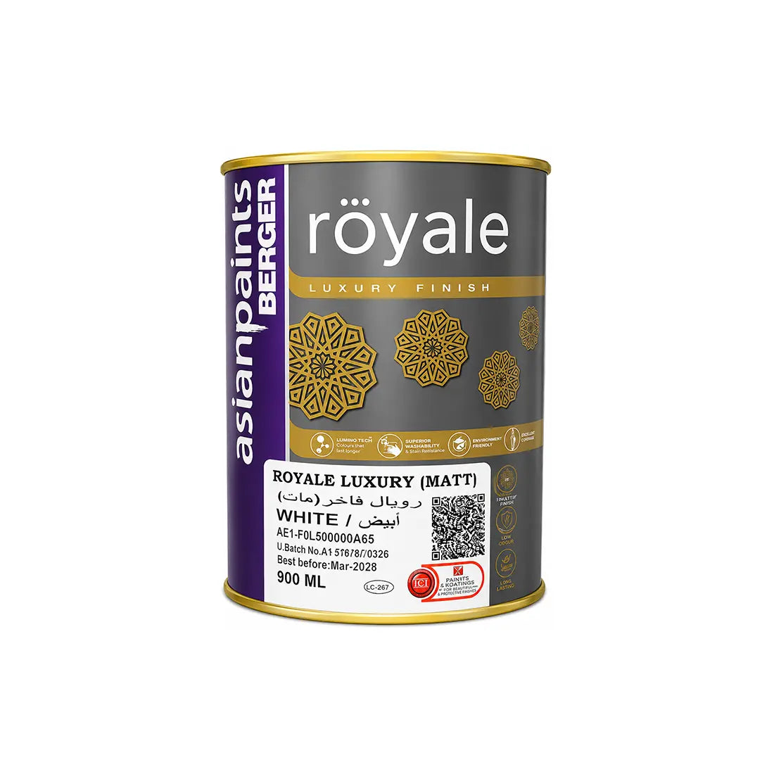 Asian Paints Berger Royale Luxury Matt Emulsion - White
