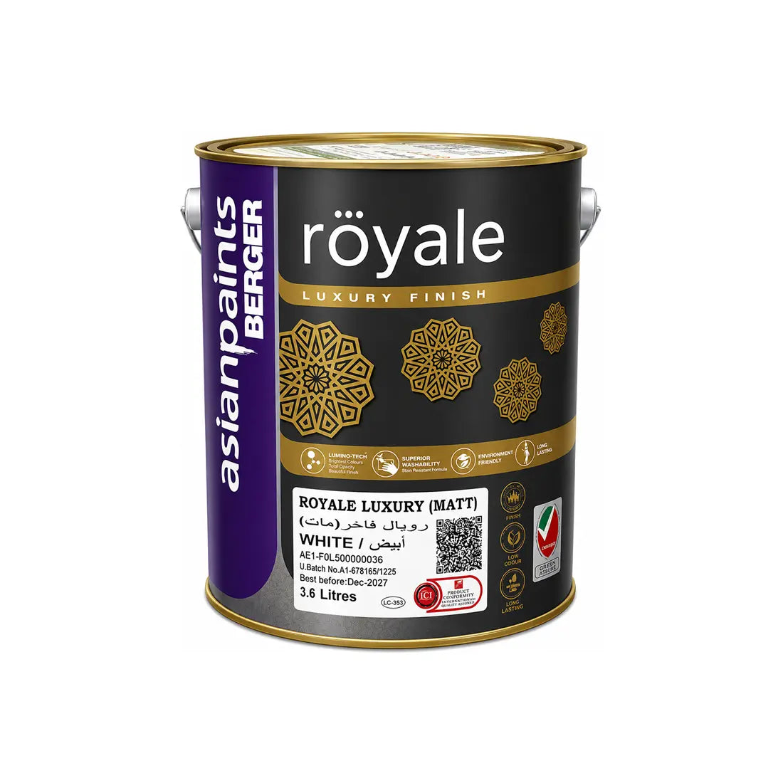Asian Paints Berger Royale Luxury Matt Emulsion - White