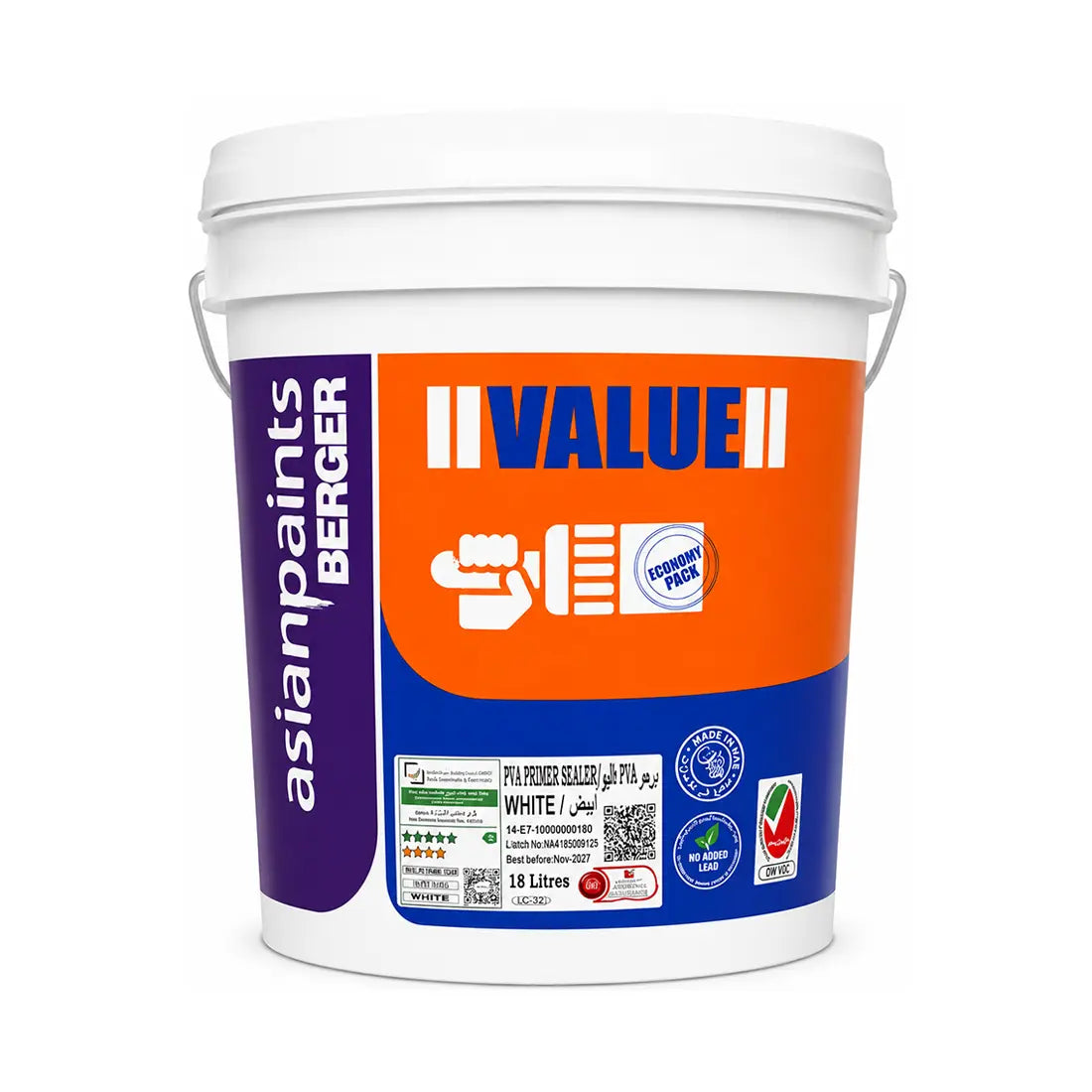 Asian Paints Berger Value PVA Primer - White