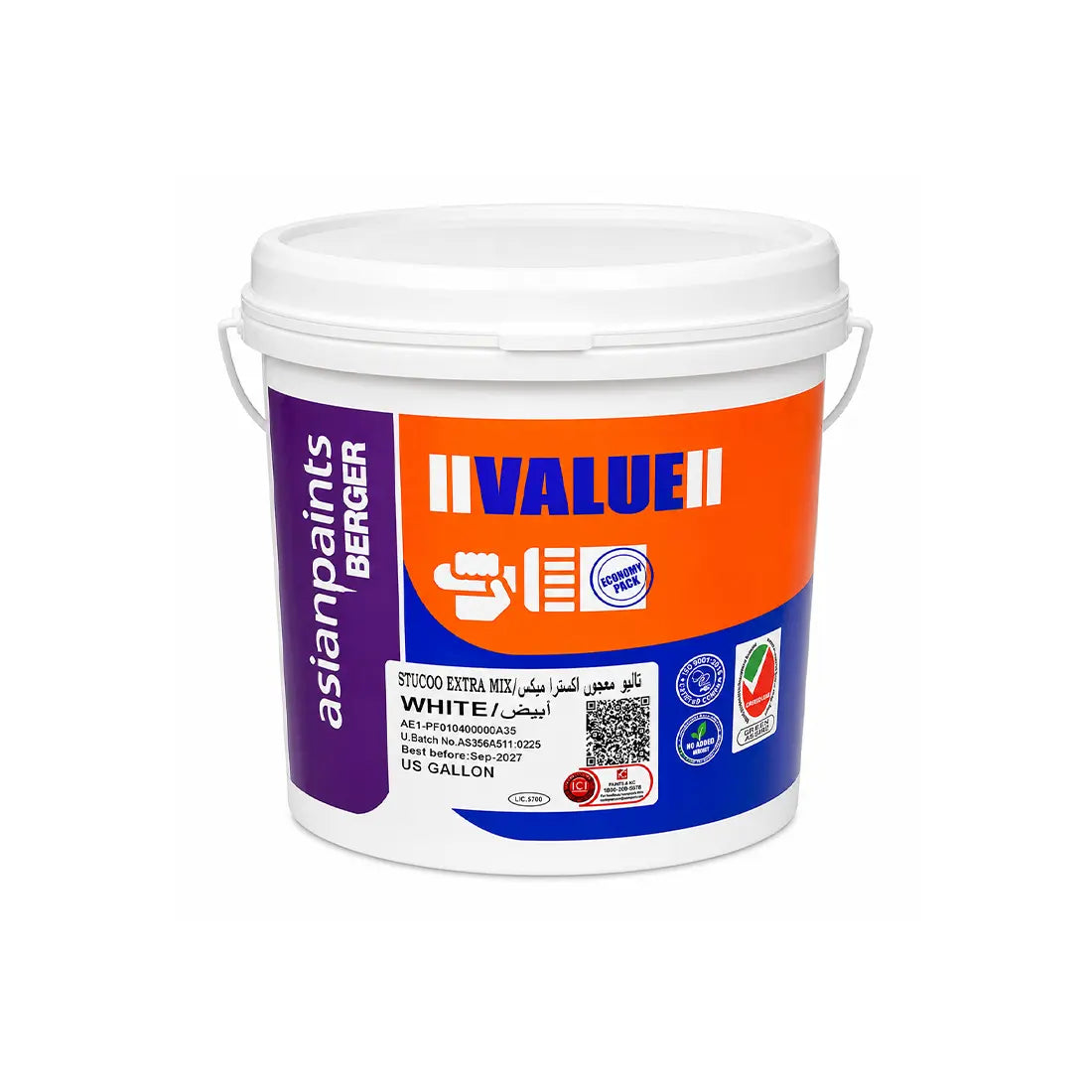 Asian Paints Berger Value Stucco Extra Mix - White