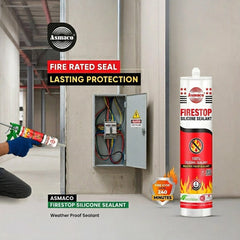 Asmaco Firestop Silicone Sealant - White - Slide 2