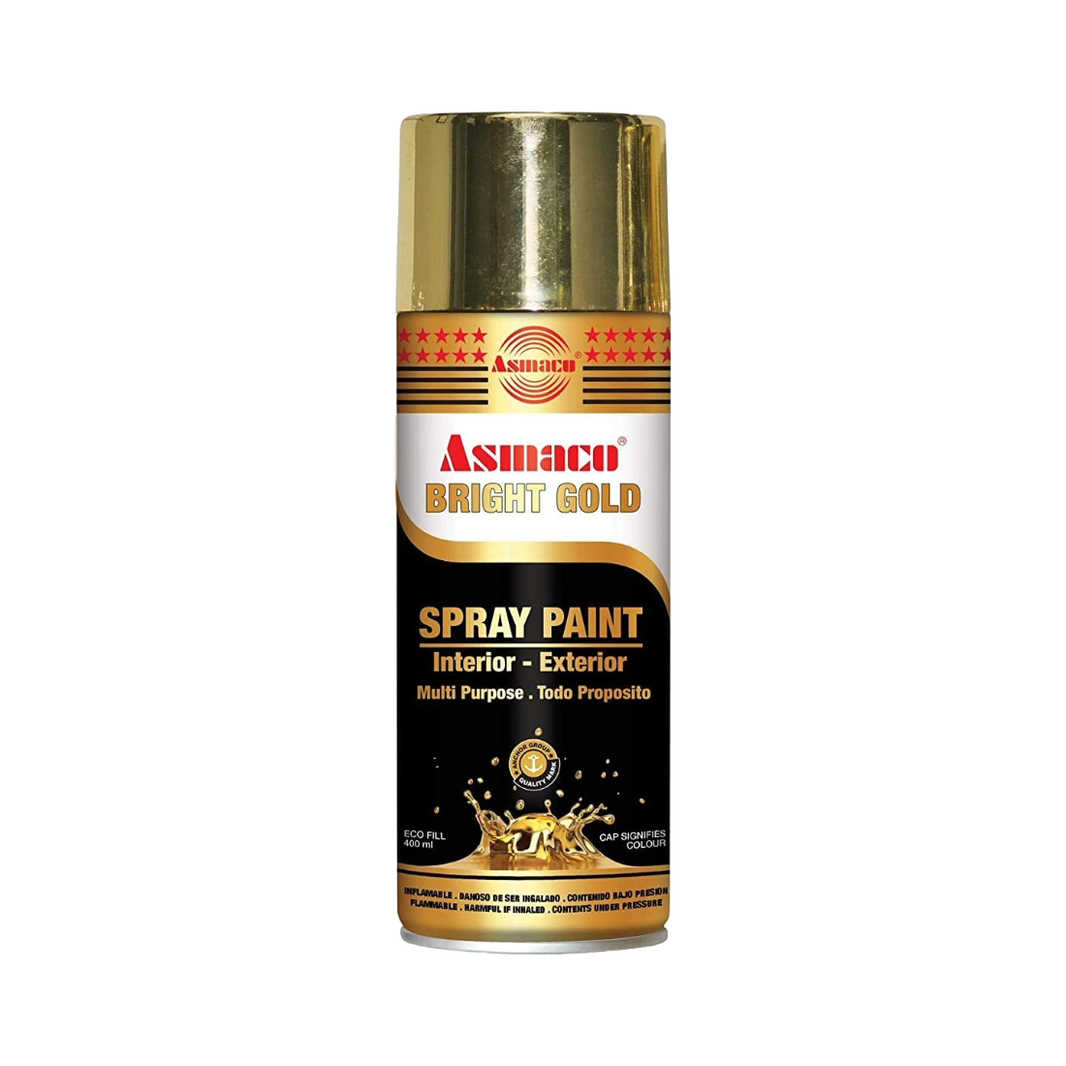 Asmaco Spray Paint Bright Gold 400ml