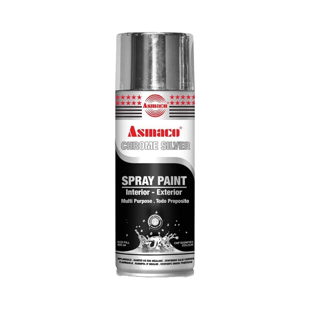 Asmaco Spray Paint Chrome Silver 400ml