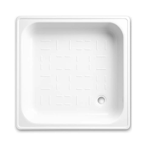 BPF Square Shower Tray Fiber Glass 80x80cm - White