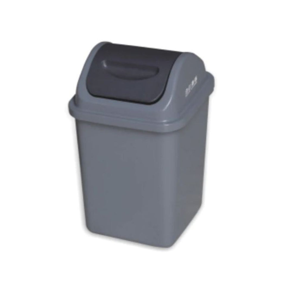 Baiyun Plastic Swing Dust Bin (10L) AF07026 - Grey