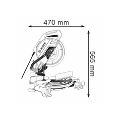 Bosch Professional Mitre Saw 1700W GCM 10 MX - Slide 3