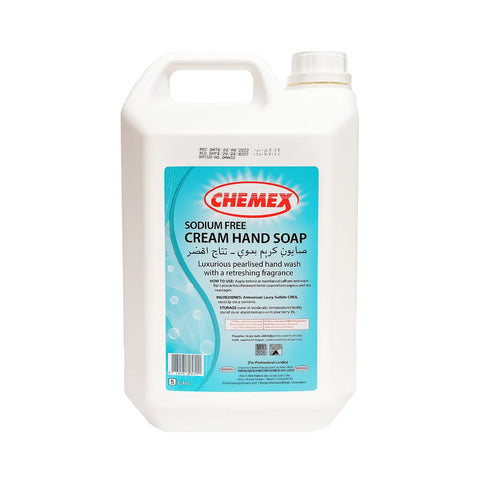 Chemex Cream Hand Soap Sodium Free 5L
