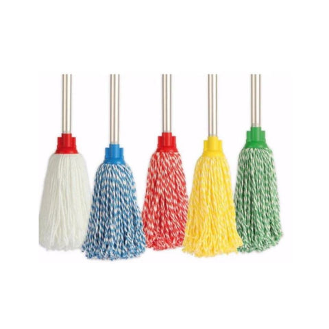 Cisne Microfibre Wet Mop With Aluminium Handle 150gms  - Multicolor