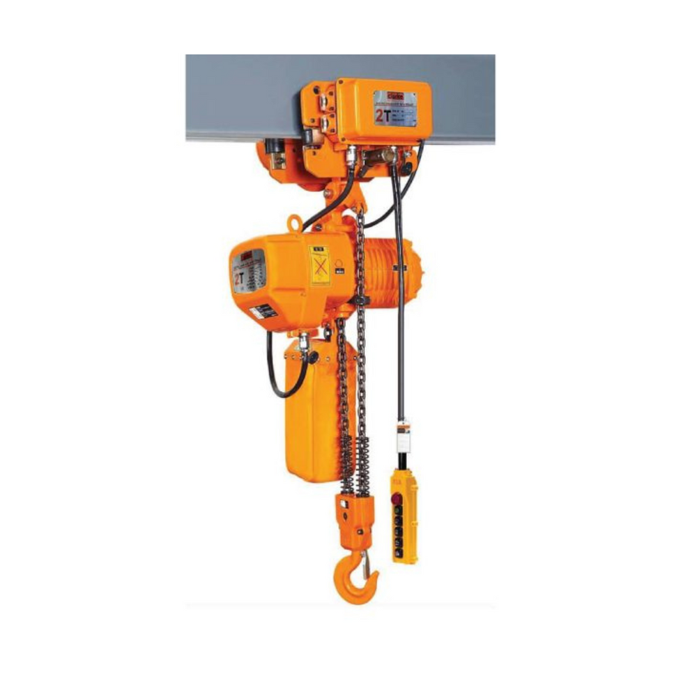 Clarke Electric Chain Hoist with Electric Trolley 1 Ton X 6m CL-ECHWT1T