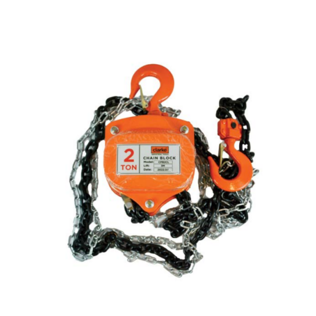 Clarke CPB2CL Chain Pully Block - 2 Ton X 3m